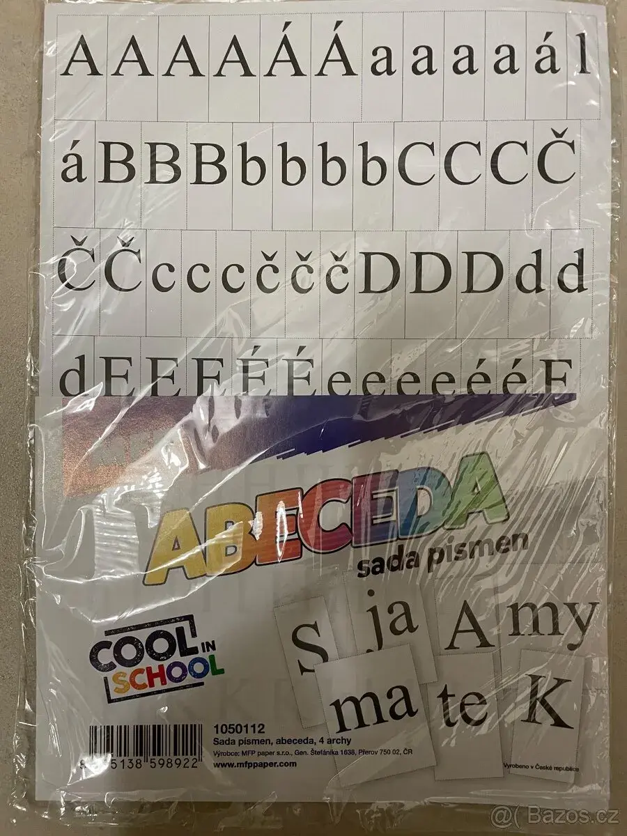 Sada písmen do první třídy