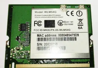 WiFi karta Compex mPCI WLM54G