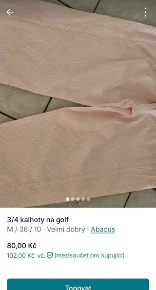 Kalhoty na golf Abacus