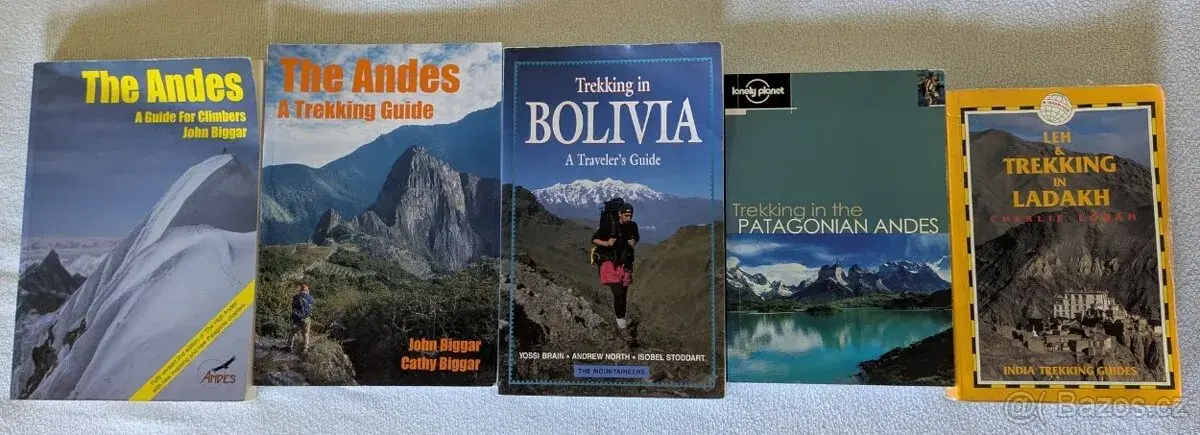 Trekové průvodce po Bolivii, Andách. Ladaku, Nepálu, Peru