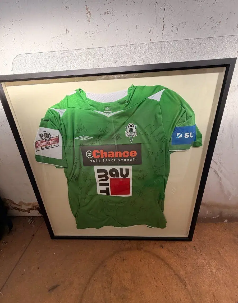 Originální dres FK Jablonec 2012/2013 podepsaný všemi hráči