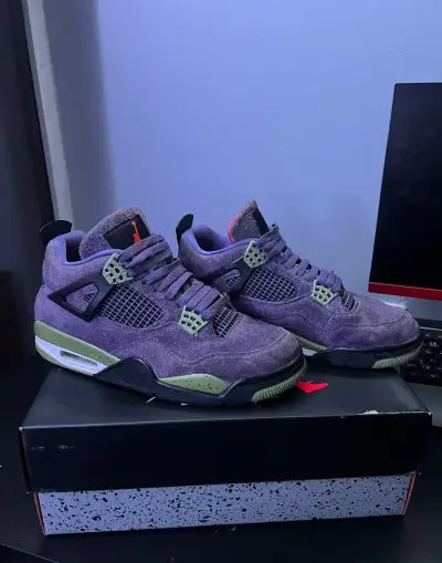 💚💜JORDAN 4 RETRO CANYON PURPLE💜💚
