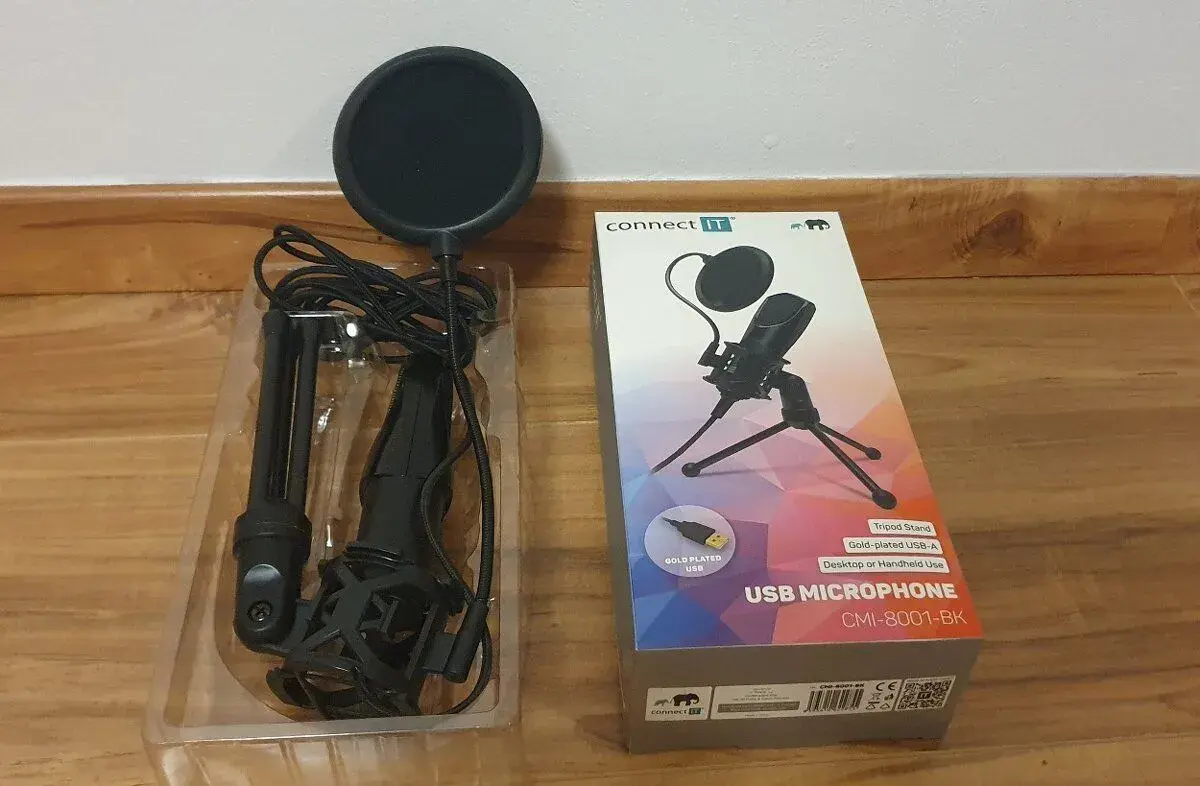 Mikrofon Connect IT YouMic s POP filtrem, USB (CMI-80