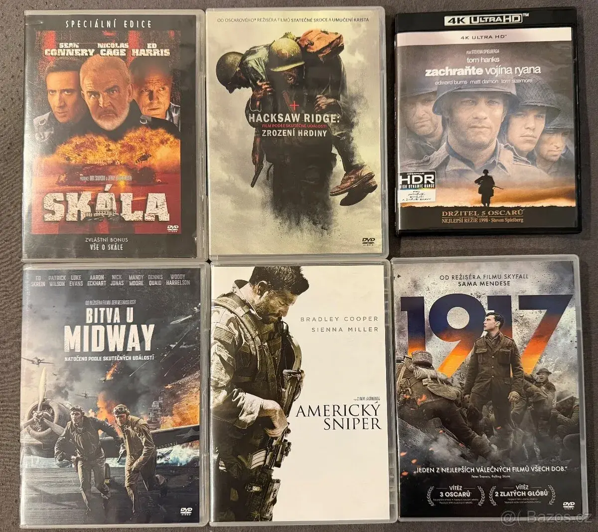 Filmy na DVD, válečné…