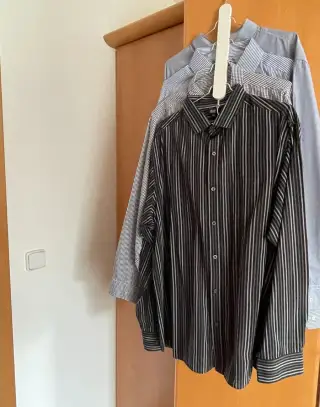 Pánské košile 12 ks, vel. 45, XXL, krátký i dlouhý rukáv.