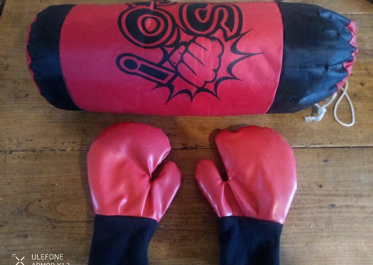 Dětský boxovací pytel a rukavice