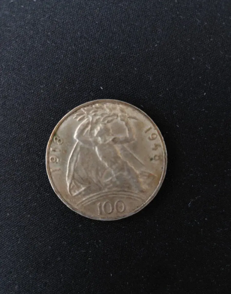 Stříbrná 100 Kčs 30. výročí vzniku Československé republiky