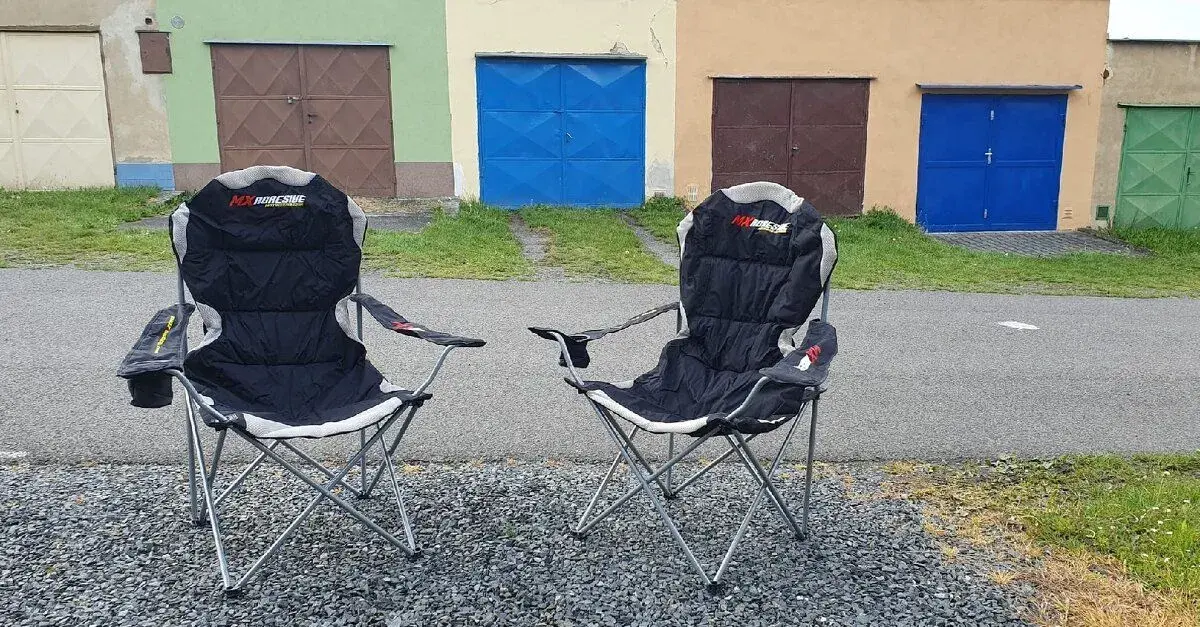 Skládací židle s moto tematikou