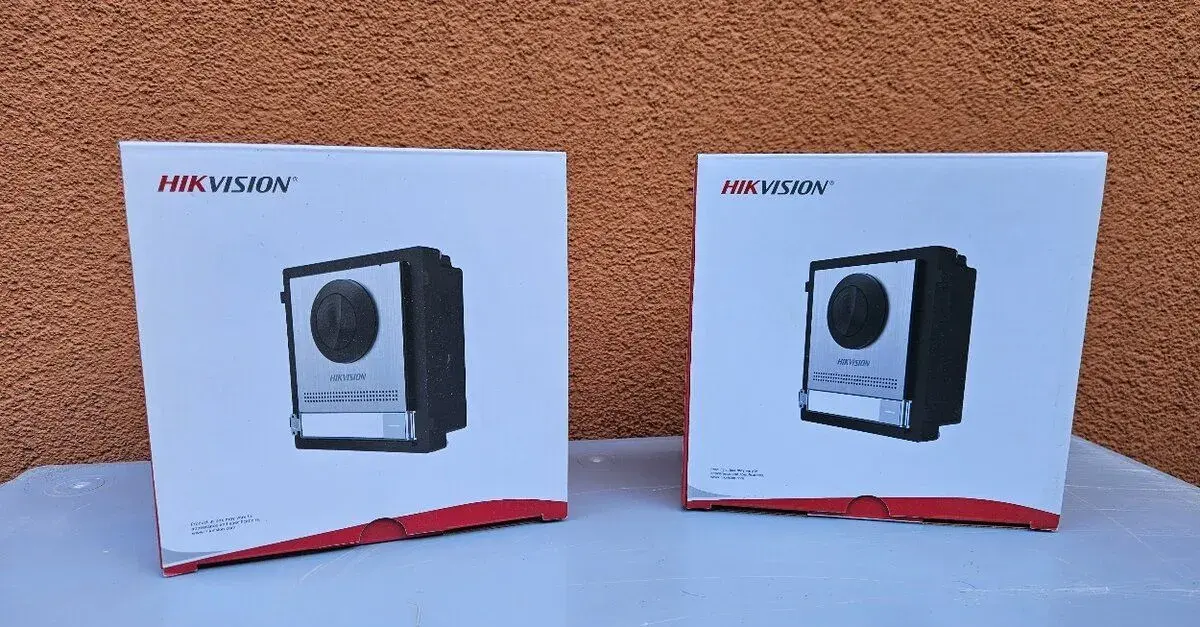 Kamerový IP modul Hikvision, 1 tlačítko, nerez