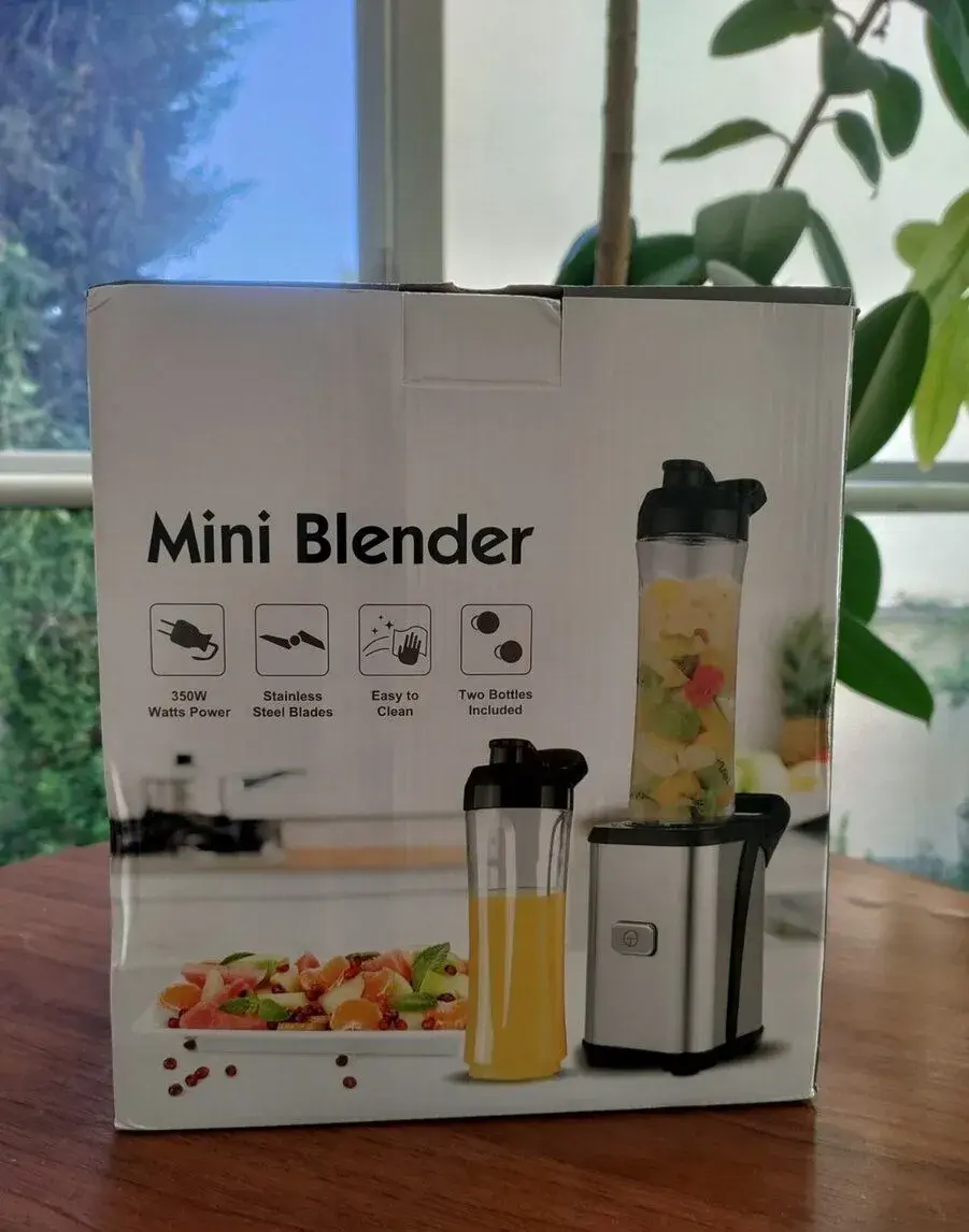 NOVÝ Homgeek Mini 350W smoothie mixér + 2 lahve 600 ml
