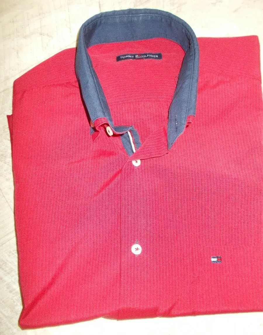 PÁNSKÁKOŠILE KRATKY RUKAV ZN TOMMY HILFIGER VEL 43/44 PĚKNÁ