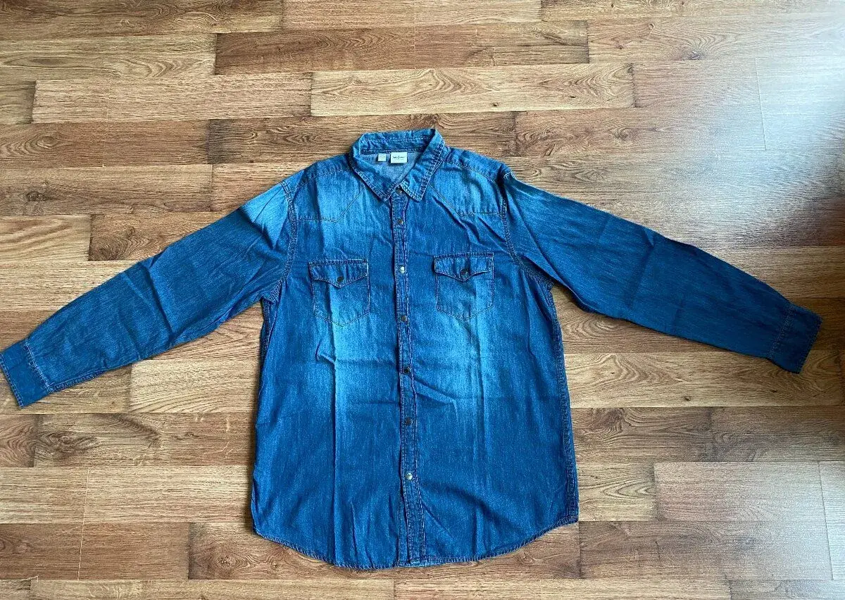 Nová pánská jeans košile John Baner s dl. ruk. - č. 41/42