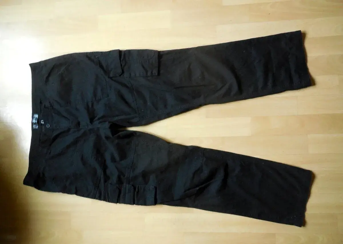 pánské Bonprix černé kalhoty kapsáče rovné, ba 40/32 XL-XXL