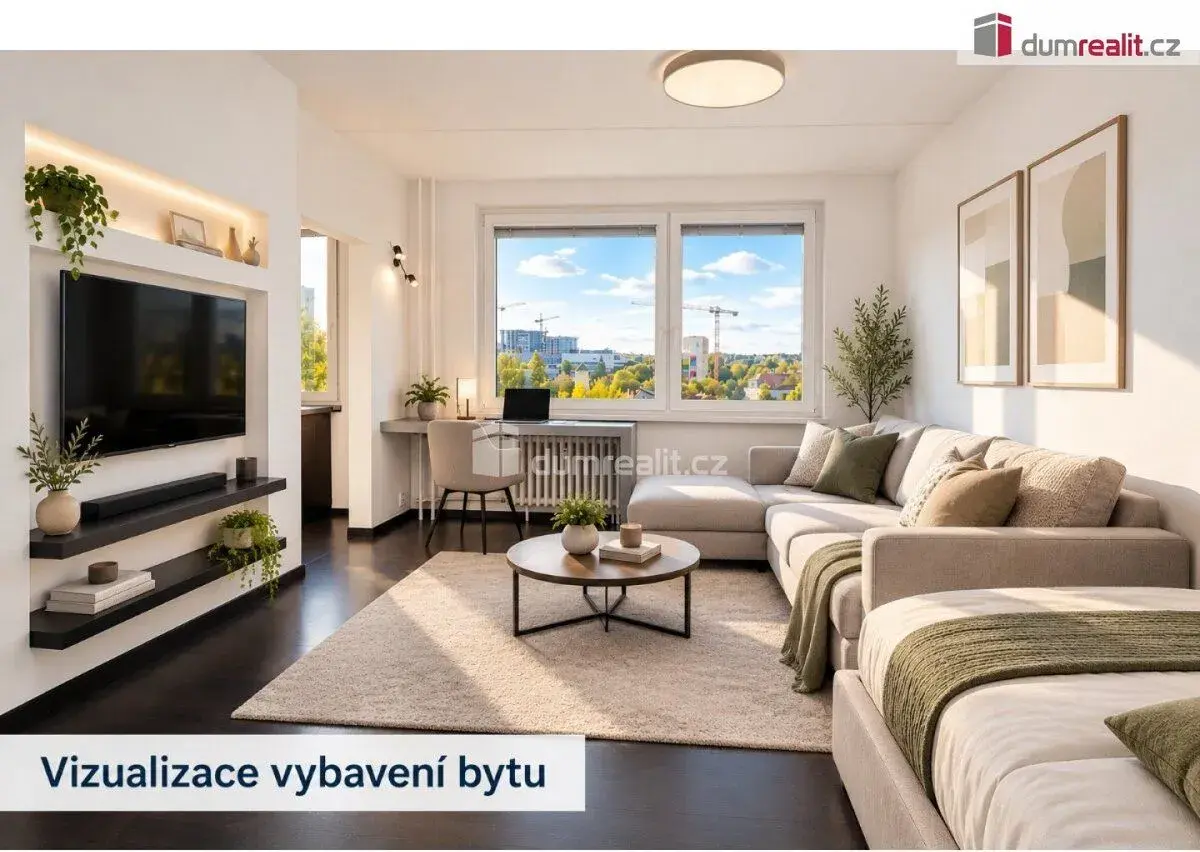 Světlý byt 1+1, 30 m2, 6.p (8NP), OV, panel po rekonstrukci,
