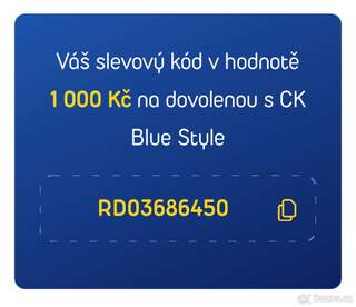 CK Blue style slevový kód 1000 Kč
