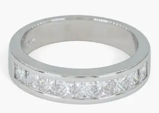 Krásný 14K prsten s diamanty 1,26ct - certifikát HRD