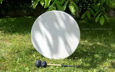 Šamanský buben Sundaris 40 cm – ruční výroba, kozí kůže
