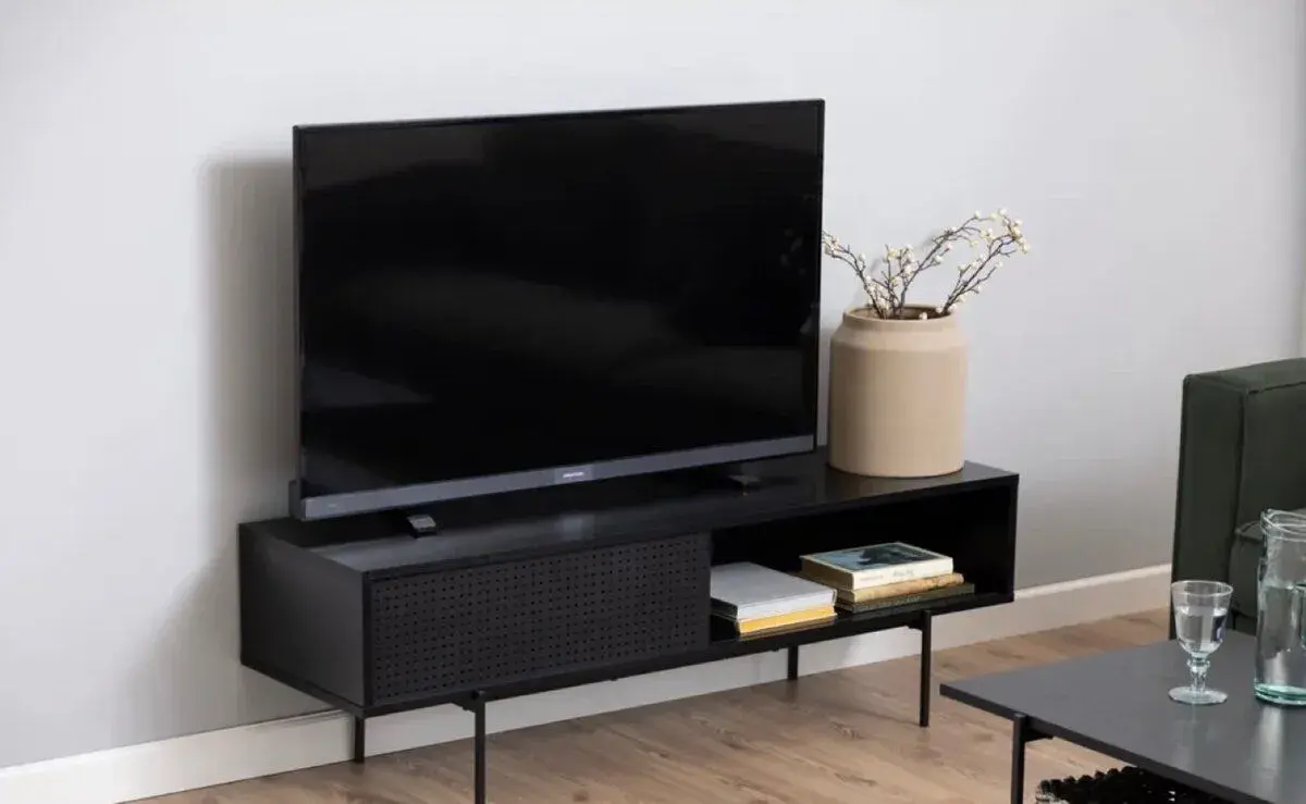 TV stolek Actona Angus – černý, 140 cm