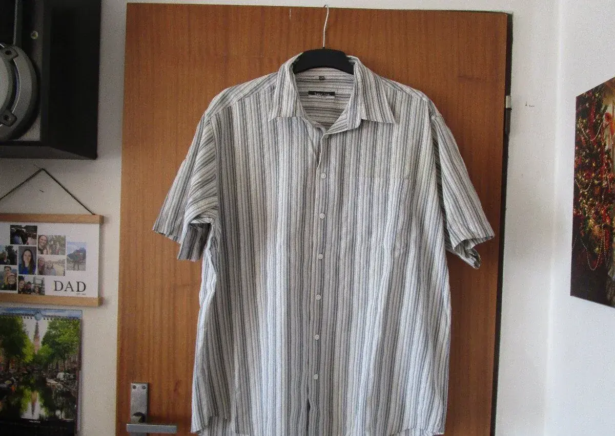 Velmi pěkná lehoučká bavl. letní košile, kr. rukáv, vel. XL