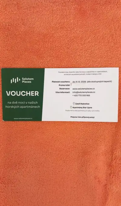 Voucher na 2 noci pobyt v horských apartmánech