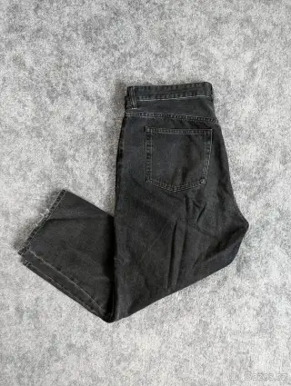 Široké černé džínové kalhoty/baggy jeans H&M 46/L