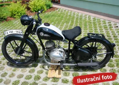 ČZ 150 C, r. 1951 – kompletní, motor po GO, původní díly