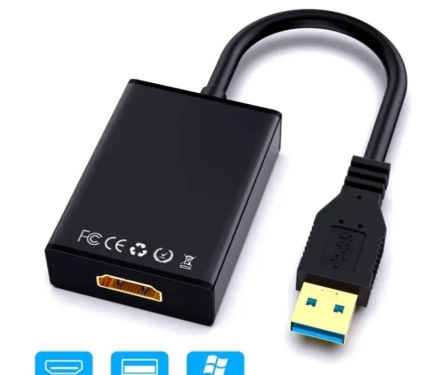 USB na HDMI audio video adaptér, HD 1080P