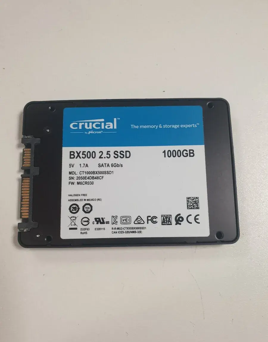 SSD disk Crucial BX500 1TB /1000 GB/2.5", SATA III