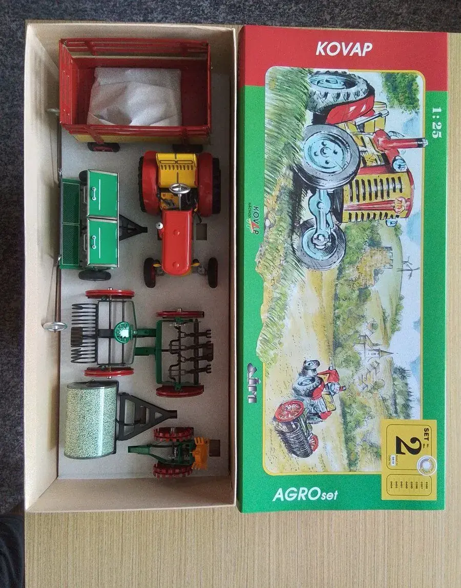 MEGA AGRO SET KOVAP - Zetor + 7 strojů - Kompletní sada