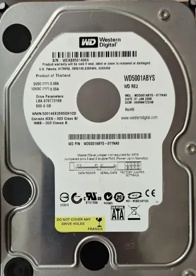 WD HDD 500GB