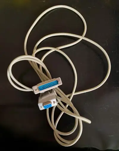 kabel RS232 DB25 na RS232 DE9