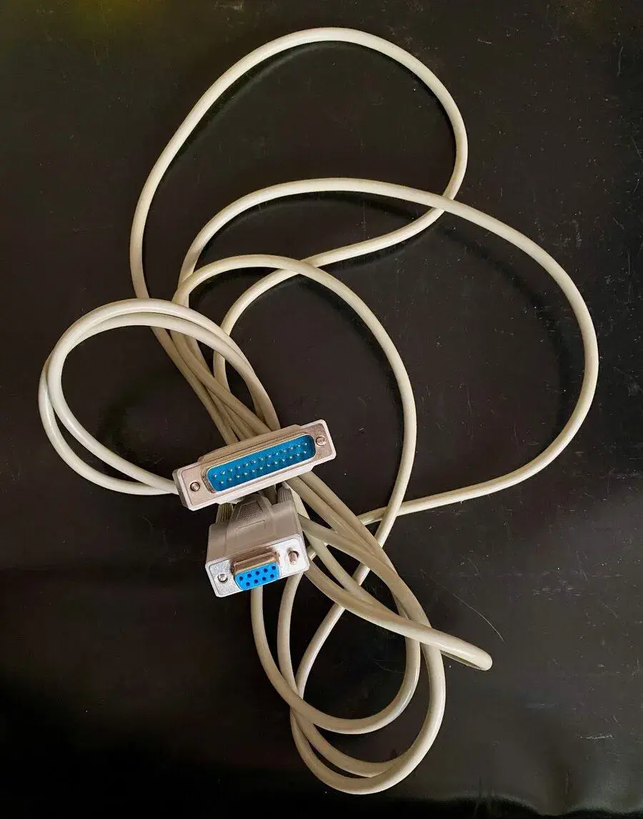kabel RS232 DB25 na RS232 DE9
