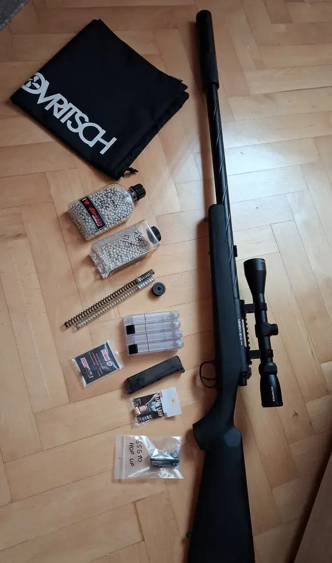 Novritsch SSG10 + příslušenství