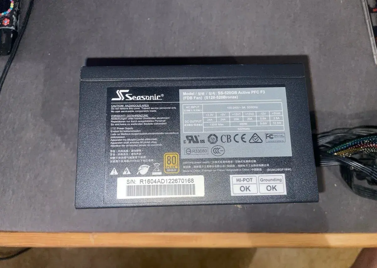 Seasonic SSR-520gb 520W 80+ Bronze