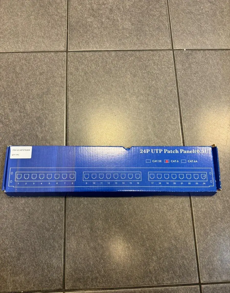Patch panel 24 portů Cat6