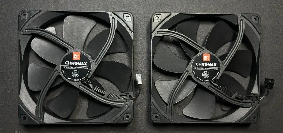 Ventilátory Noctua NF-A14 PWM chromax, Cooler Master