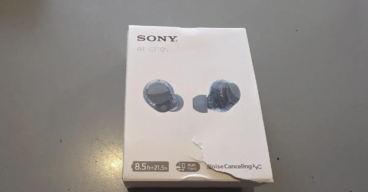 Sluchátka Sony WF-C710N Noise Cancelling Glass Blue
