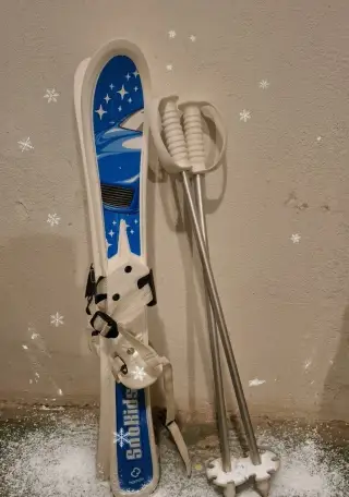 Dětské plastové lyže s hůlkami Hamax SnoKids (70 cm)