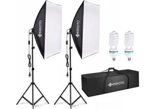 Studiové osvětlení - softbox - 2 kusy. Nové