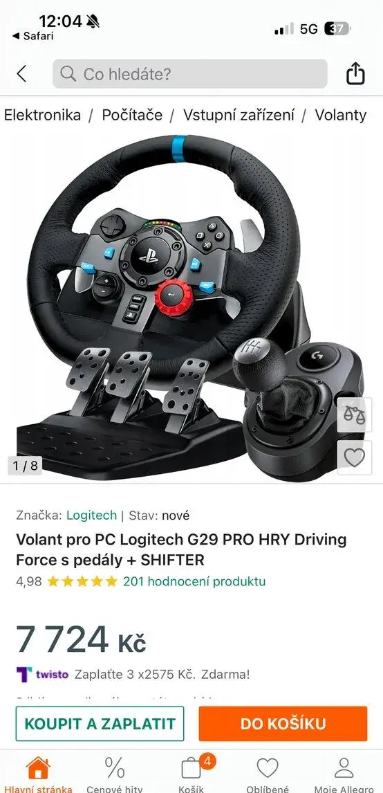 Vr2 na ps5 plus volant g29 se sedačkou Playtech