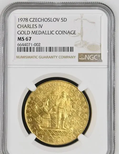 5 Dukát Karel IV 1978, MS 67