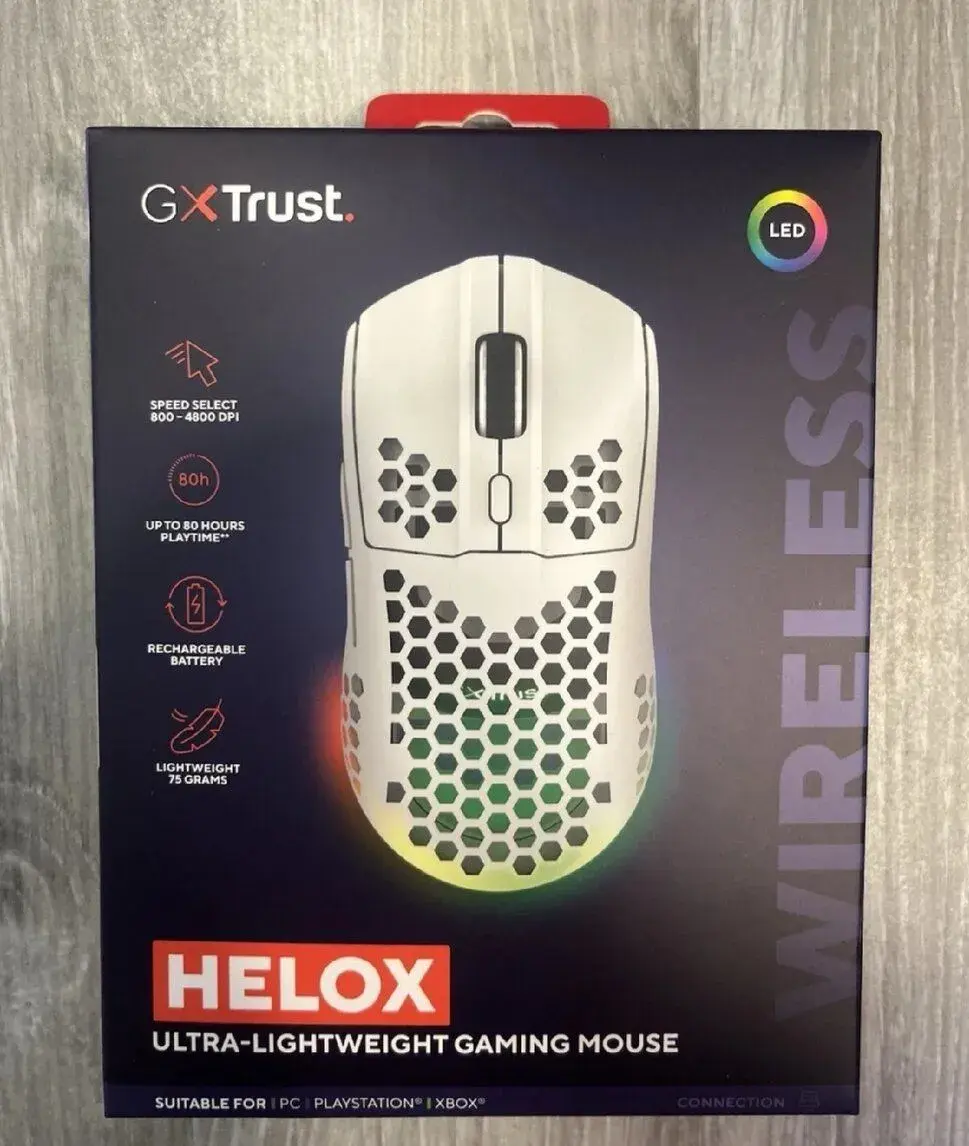 Trust GXT929W HELOX Wireless Lightweight Mouse White