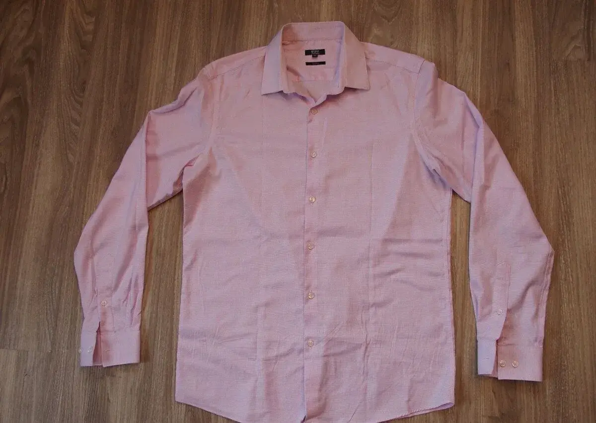 Jerem pánská růžová košile slim, non iron vel. 40