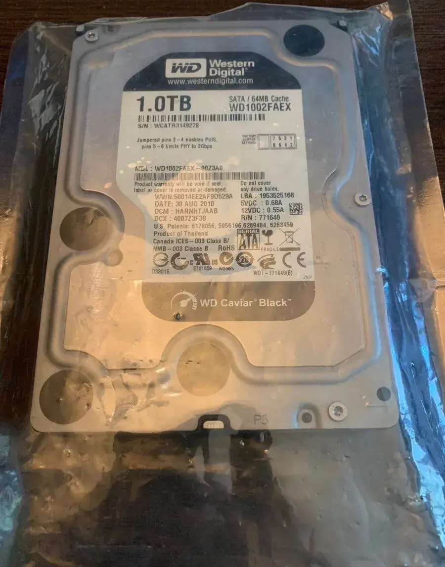 Pevný disk WD1002FAEX 1000GB (1TB)