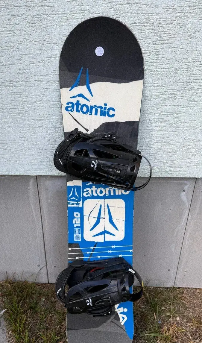 Dětský snowboard Atomic 120cm s vázáním Drake
