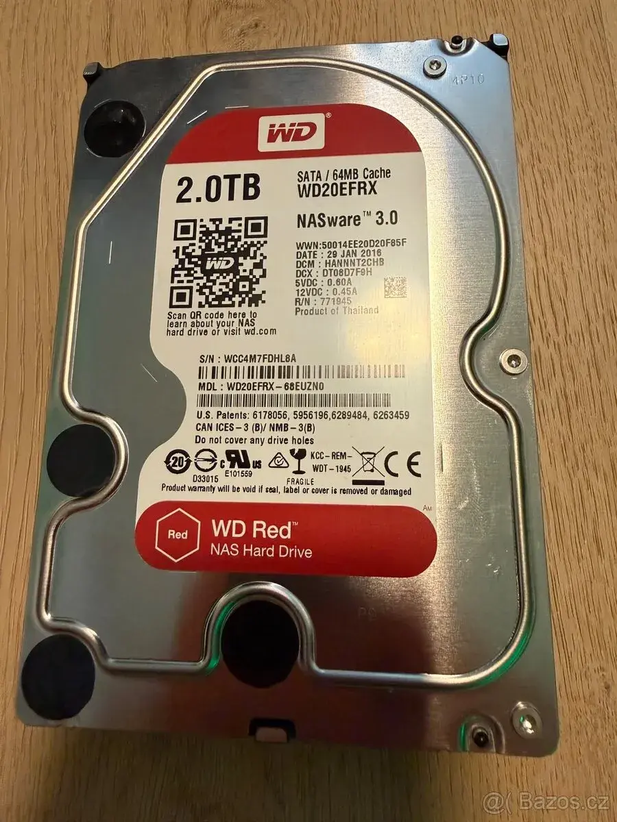 P> HDD 2TB WD RED 3,5"