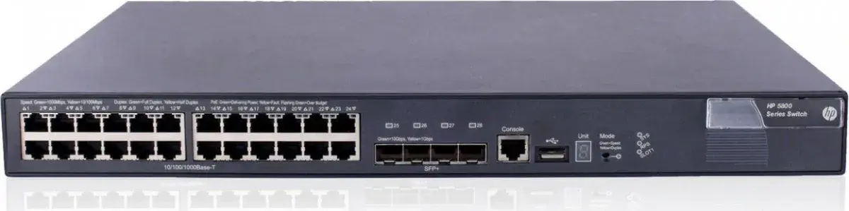 3x L3 switch HPE FlexFabric 5800 24G PoE+ Switch (JC099B)