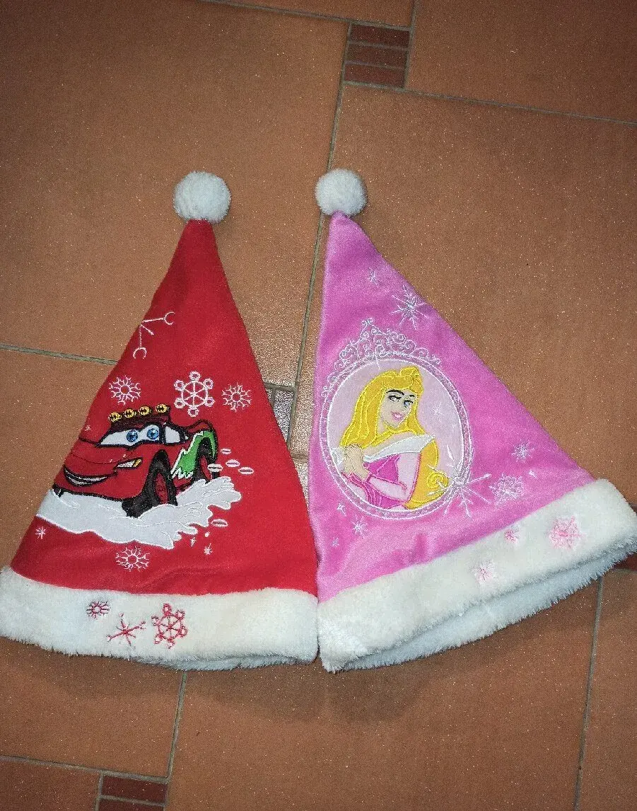 Vánoční čepice Santa Klaus cars, princezna Disney