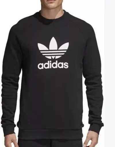 ADIDAS - STYLOVÁ KRÁSNÁ SILNÁ MIKINA-BLACK L