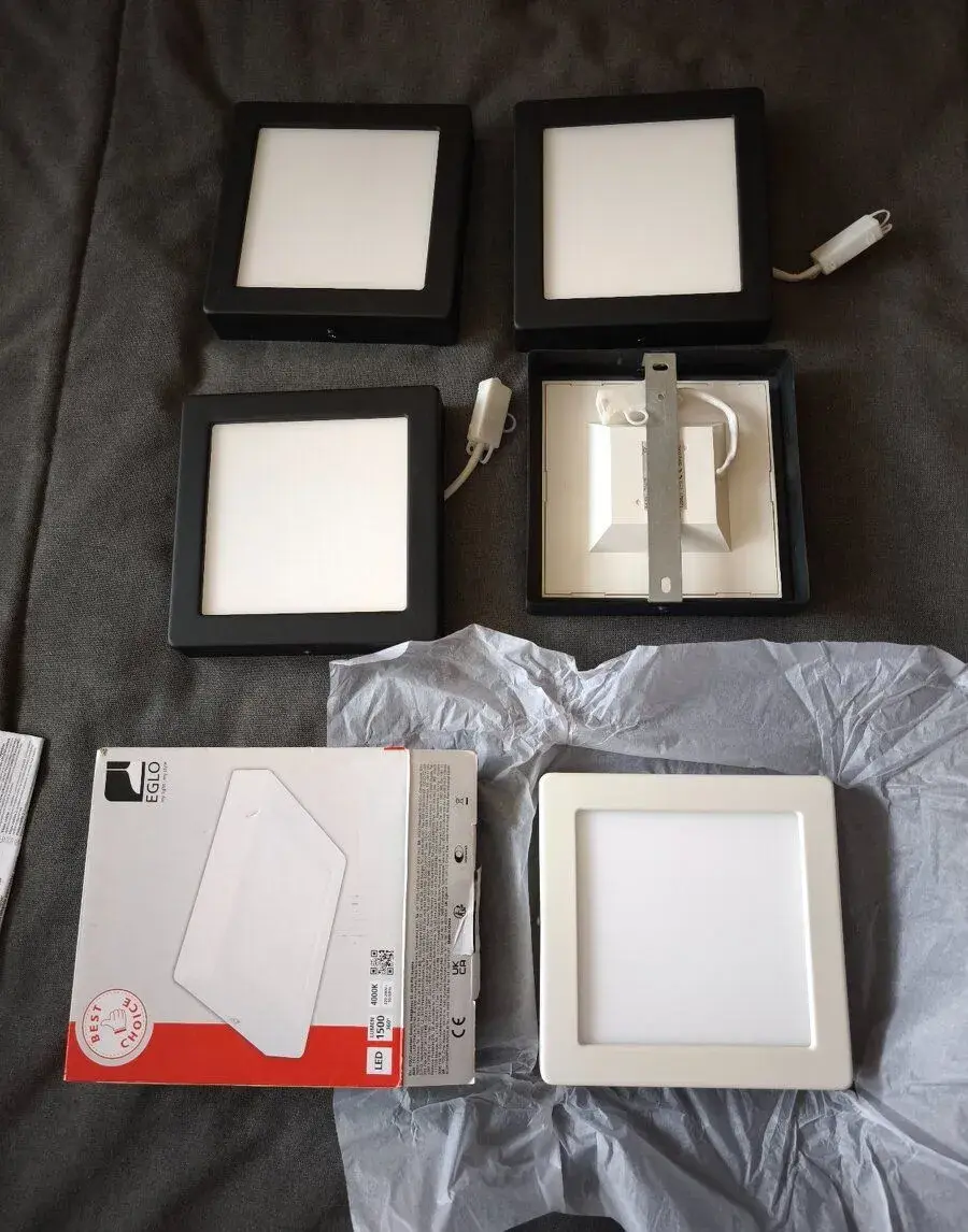 5ks LED Nástěnné/stropní světlo 1500 lm, 4000K, 400Kč za vše